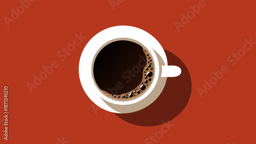 cup of coffee on a saucer