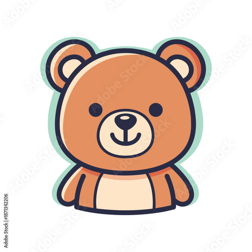 Adorable Cartoon Teddy Bear Illustration