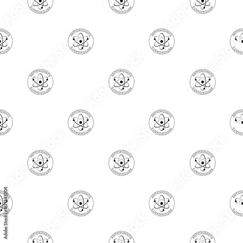 Antioxidants seamless pattern isolated on white background