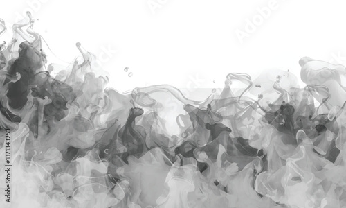 Abstract Ink Splash Texture with Modern Fluid Dynamics
