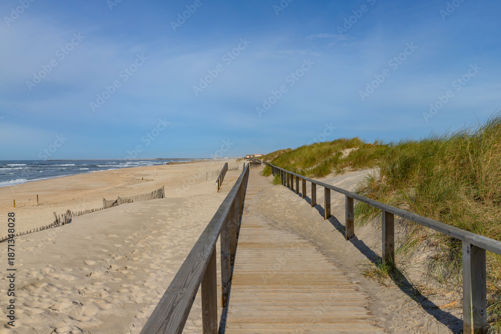 Obraz premium A serene beach scene in Ilhavo