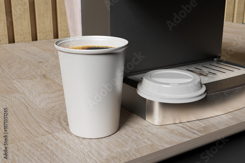 Clean Coffee Cup Packaging Mockup for showcasing your design to clients