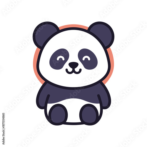 Adorable Cartoon Panda Bear Illustration