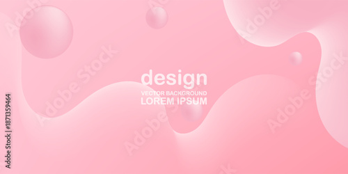 Minimalist Pink fluid abstract background. Suit for banner, web, brochure, pamflet, poster and presentation