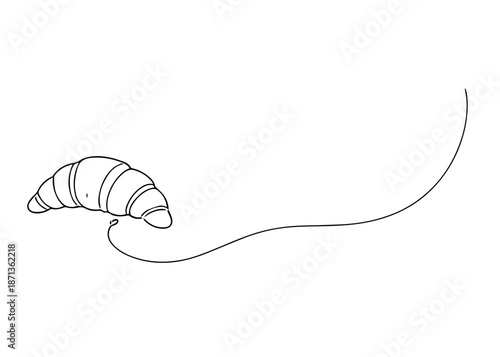croissant hand draw line icon vector
Vector hand draw line icon on a transparent background