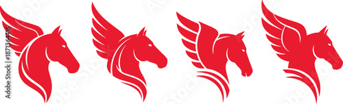 horse red silhouette vector, flying horse shadow,  flying animal design, winged horse doodle, fantasy horse artwork, animal horse fi