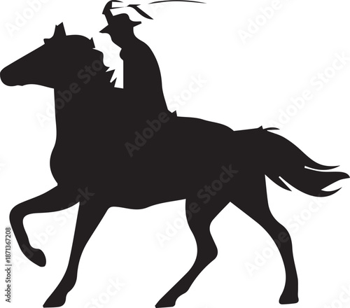 horse silhouette vector