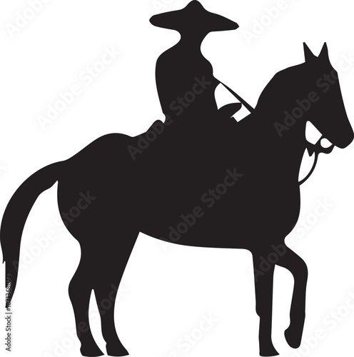 silhouette of a horse