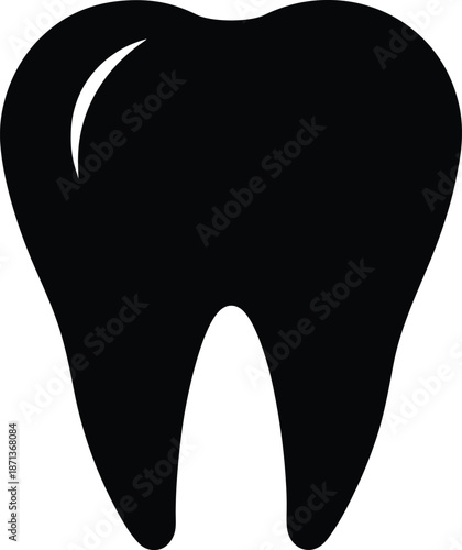 An artistic rendering of a healthy tooth, with its detailed form and simple elegance.