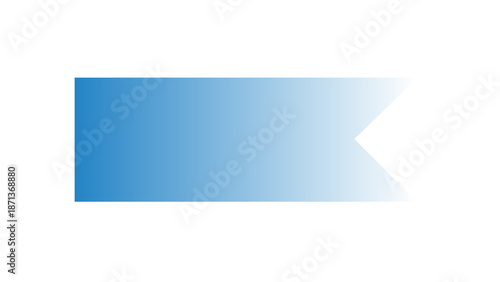 Free Download Blue gradient swallowtail banner graphic element for marketing promotions and web headers isolated on white - GFXLoad
