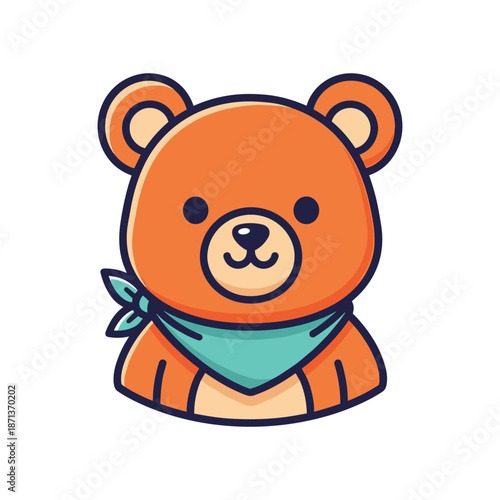 Adorable Cartoon Teddy Bear Illustration