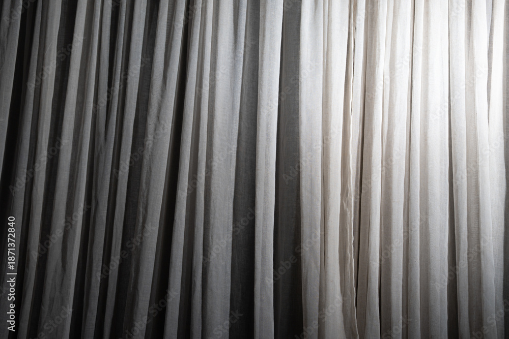 Obraz premium white curtain background