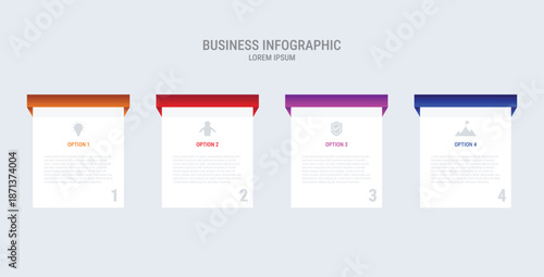 4 Infographic Stages of Business Growth, Our Strategic Workflow, The 4 steps Success Roadmap Infographic Template, Step-by-Step Implementation Guide Designs