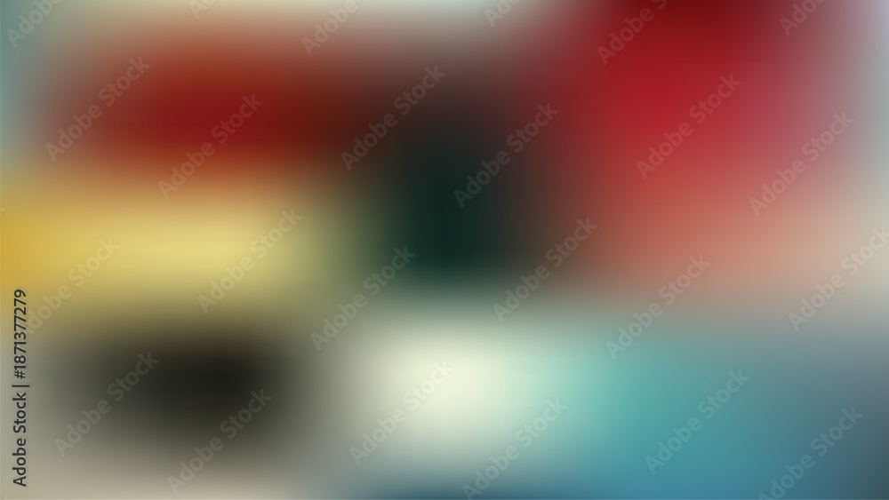 Obraz premium Multicolor abstract blurred gradient background with red blue and yellow colors