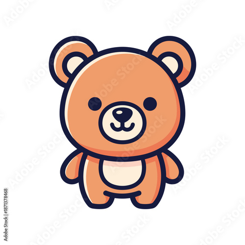 Adorable Cartoon Bear Illustration