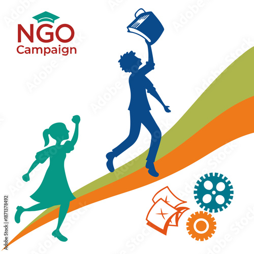 Ngo campaign promoting education and empowerment