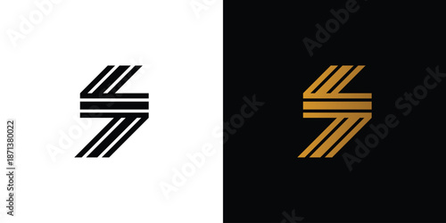 Elegant and modern letter S initials logo design