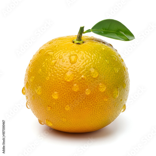 Fresh ripe calamondin variety isolated on white background