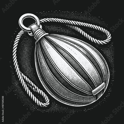 Antique Pomander Illustration: A Scented Jewel of the Past.