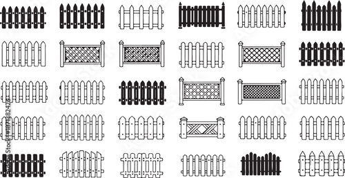Black and white fence fences picket fence