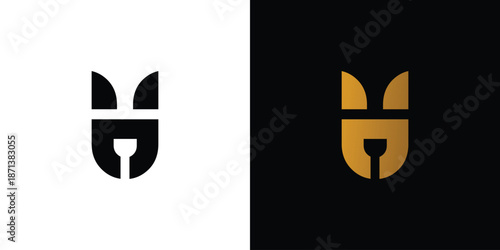 Unique and modern H logo design