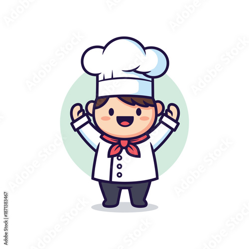 Chef Cartoon Character Illustration