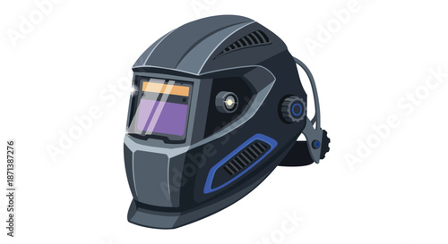 Modern Welding Helmet for Industrial Safety and Metalwork Protection