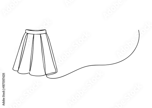 skirt hand draw line icon vector
Vector hand draw line icon on a transparent background