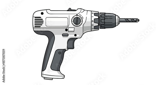 Cordless Electric Drill Power Tool for Home Improvement and Construction Projects