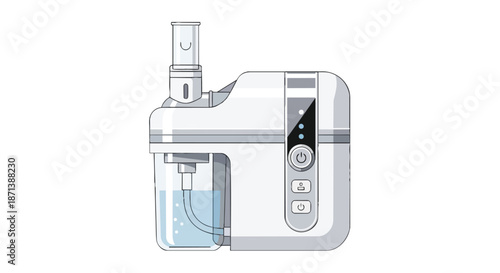Portable oxygen concentrator or humidifier with water tank for respiratory therapy