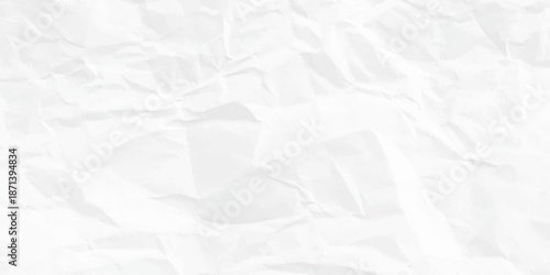 Paper texture Crumpled White. Crumpled paper. background paper Background. Top view.