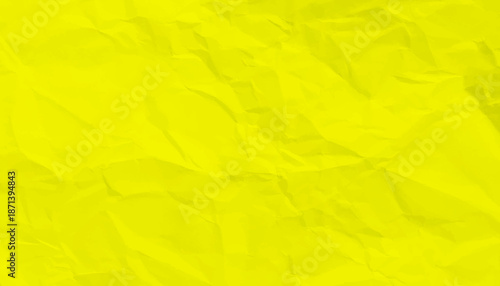 crumpled paper background. yellow paper texture. bright vibrant colorful paper texture