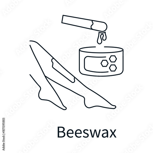 Beeswax Icon. Vector Design