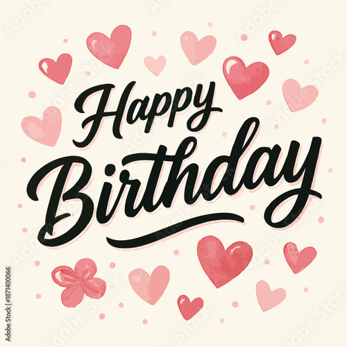 Celebrating Copilot Birthday with Hearts and Flowers