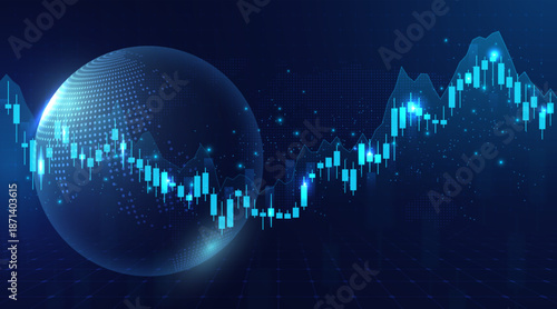 Financial Candlestick Chart with Stock Market Data