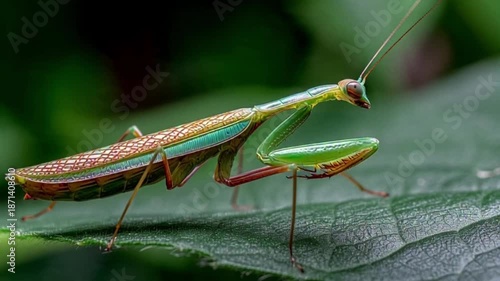 green praying mantis
