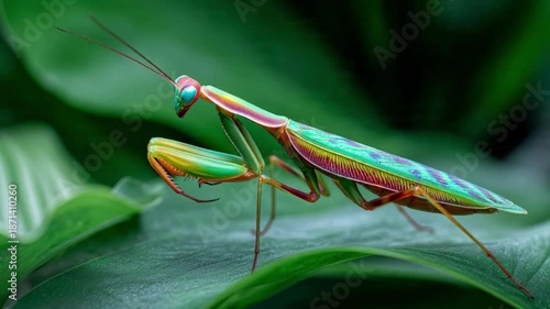 green praying mantis