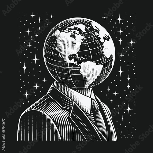 Global Mindset: A World Leaders Vision in Monochrome.