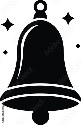 Mystical Bell silhouette vector art Illustration