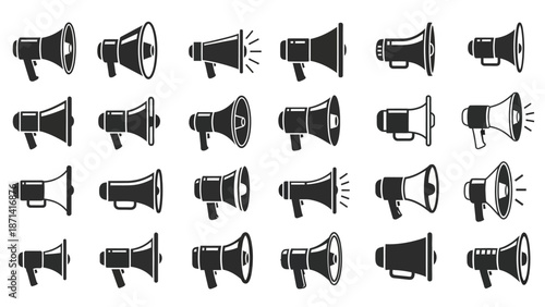 Vector set of golden shields and metal parts featuring steel pistol silhouettes and rifle icons as professional equipment tools for business illustration