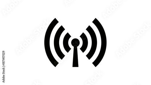 A 3d vector illustration of a fire alarm clock with an extinguisher icon and a wireless wifi antenna symbol representing a network communication signal