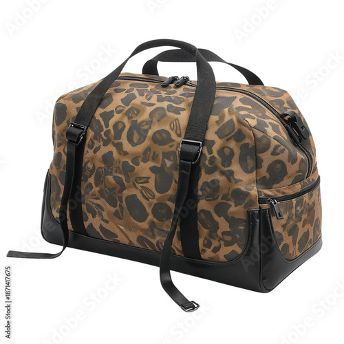 Large Travel Bag Placed on a Clean Surface in a Well-Lit Indoor Space Showing...