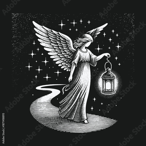 Angel of Light: A Guiding Presence in the Dark Night.