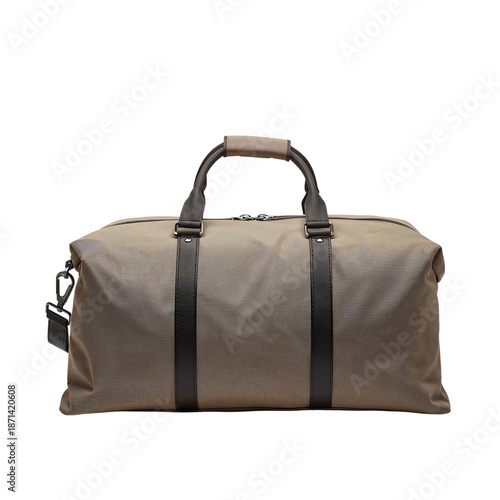 Black Travel Bag With Textured Design on Display in a Studio Setting