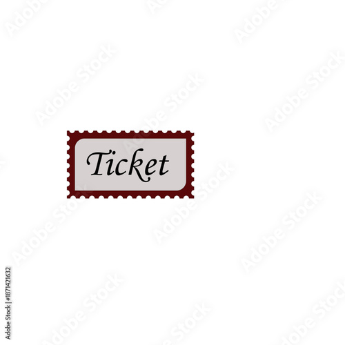  illustration of a  ticket 