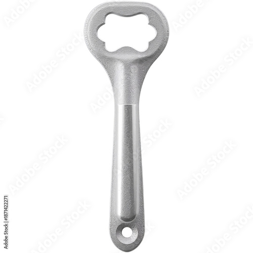 Simple Bottle Opener Resting on a Flat Surface in Bright Lighting