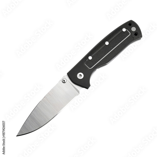 Sharp Knife With Black Handle Ready for Various Cutting Tasks