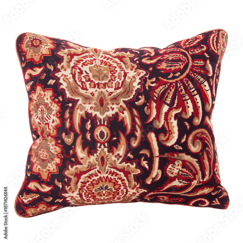 Soft Floral Pillow With Colorful Pattern on Display in a Bright Setting