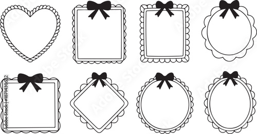 Decorative Scalloped Border Frame Collection