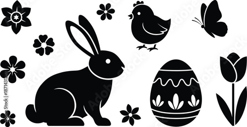 Pixelated easter celebration